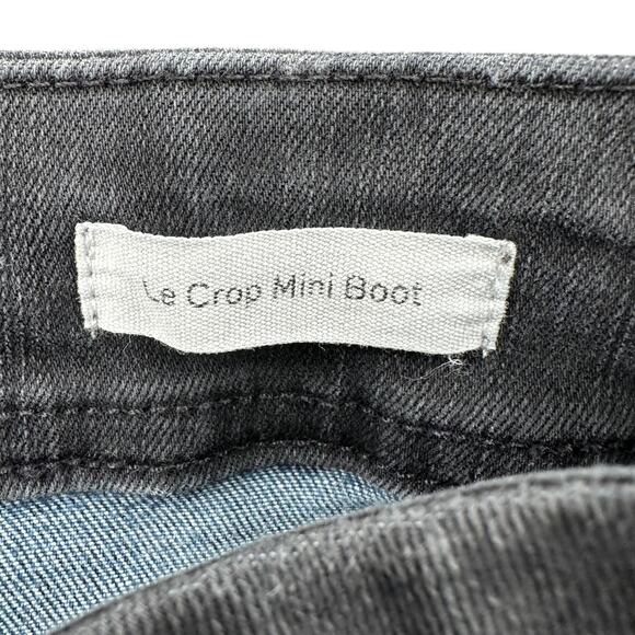 Frame Le Crop Mini Boot Blue Ripped Distressed Flared Jeans Womens Size 29 - Picture 4 of 8